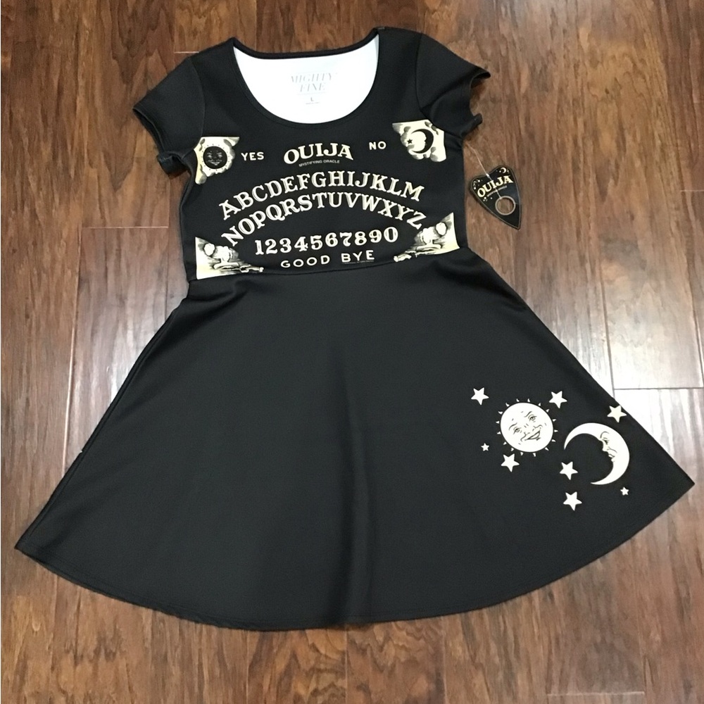 Ouija Board Black Dress